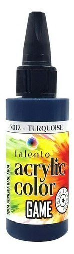 Tinta Acrylic Color Game 30ml Diversas Cores - Talento Cor 2012- Deep Turquoise