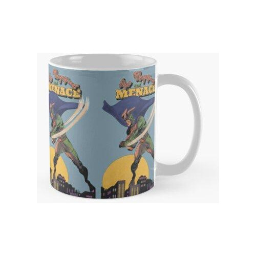 Taza La Magnífica Amenaza Real Cool Vintage Superhero Comic 