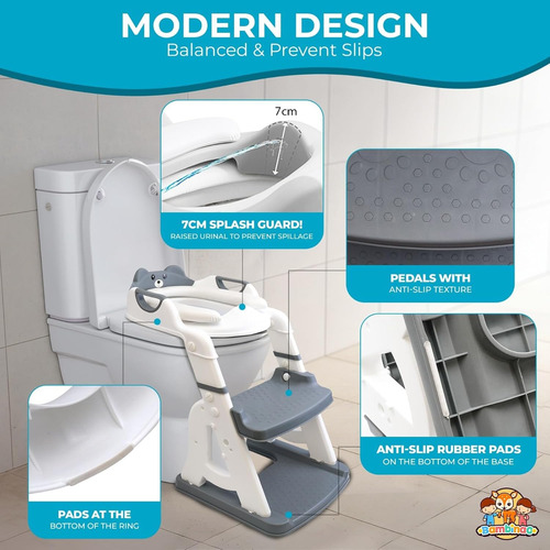 Asiento De Entrenamiento Para Ir Al Baño 2 En 1: ¡inodoro De