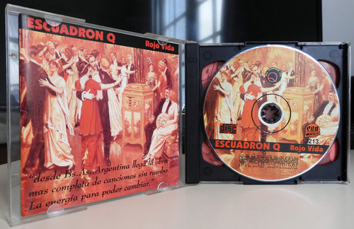 Cd Escuadron Q - Rojo Vida - Palo Pandolfo - Exc - Edfargz