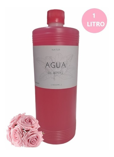 Oferta Agua De Rosas  1 Litro Tónico Facial. 