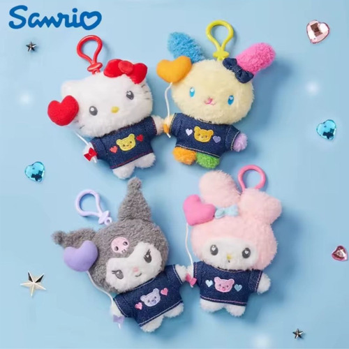 Peluche Sanrio Hello Kitty, Usahana, Llavero Kawaii, Corazón