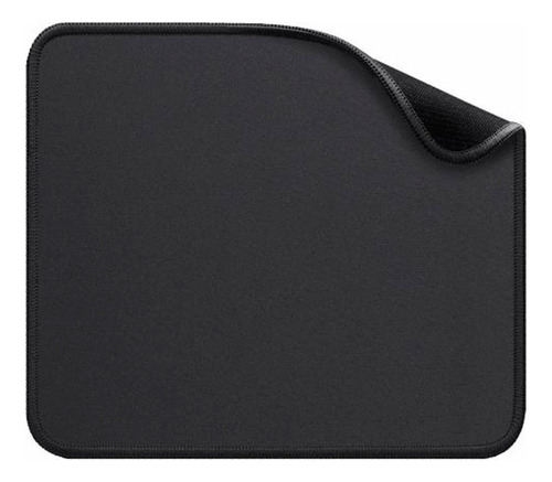 Mouse Pad Negro Antideslizante 28x25cm Gamer Simil Neoprene