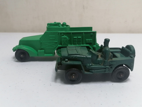 Auburn Rubber Toys Lote 2 Vehículos Militar Half Track Vinil