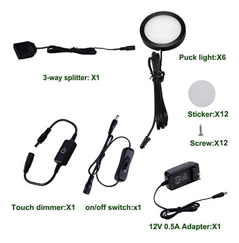 Kit De Iluminación Led Aiboo Para Gabinetes Con Interruptor