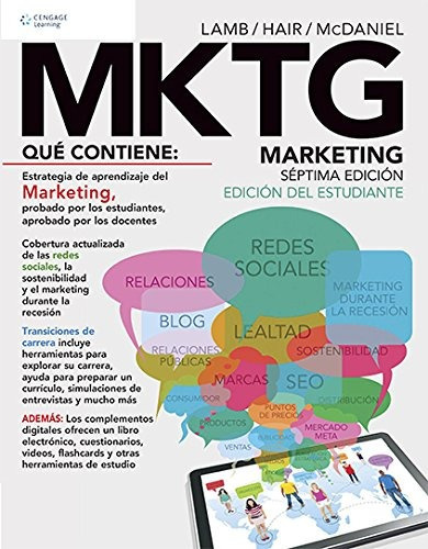 Mktg Marketing (7ma.edicion), De Lamb, Charles W.. Editorial Cengage Learning, Tapa Blanda En Español, 2014
