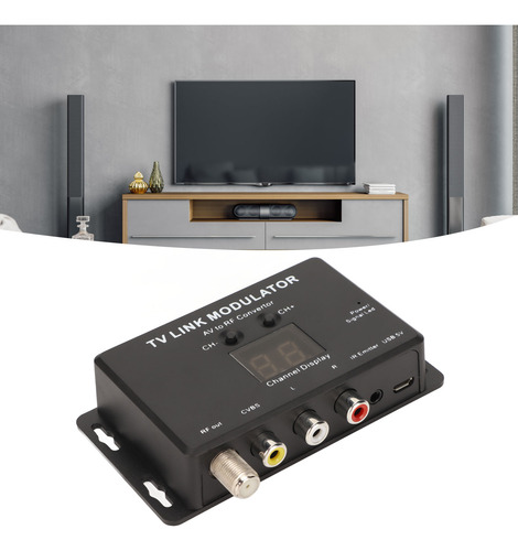 Convertidor Av A Rf, Modulador De Enlace De Tv, Compatible C