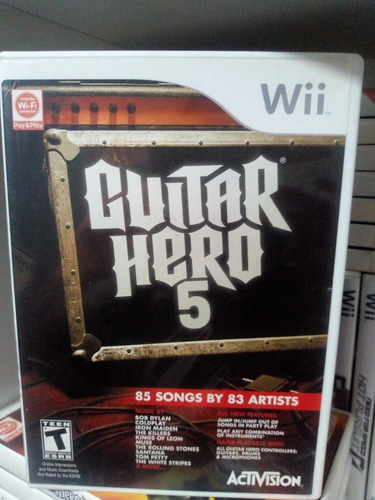 Juego Para Nintendo Wii Guitar Hero 5 Rockband Gh5 Wii U