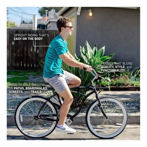 Firmstrong Urban Man Single Speed Beach Cruiser Bicycle, 26 Verde 0