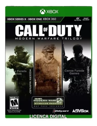 Jogos Xbox 360 transferência de Licença Mídia Digital - CALL OF DUTY PACK