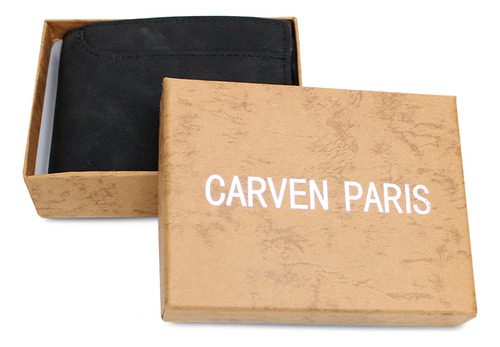Billetera De Hombre León Negra Carven Paris
