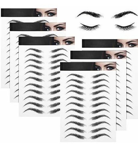 Delineadores Para Cejas - 6 Hojas, 4d, Impermeables, Similar