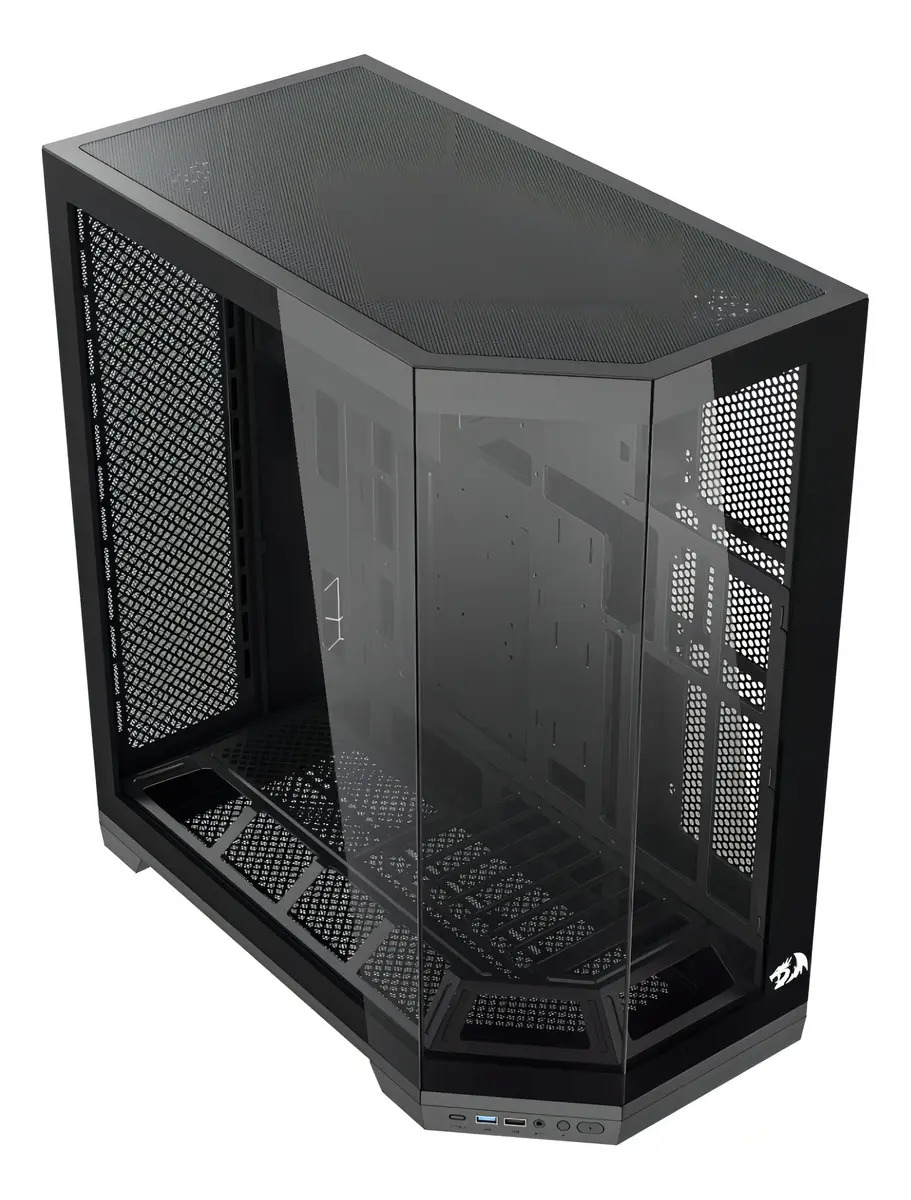Gabinete Gamer Redragon Edge Preto Sem Fans