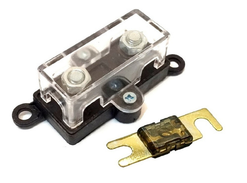 Porta Fusível Midi De Som Automotivo E 3 Fusíveis 70 Amperes