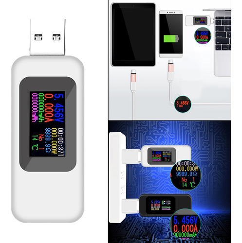 10 En 1 Usb Tester Voltímetro Usb 4-30v Voltaje Digital