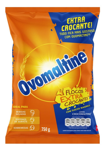 Achocolatado Flocos Extracrocantes Ovomaltine Chocomaltine Pacote 750g