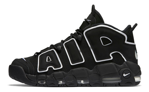 Zapatillas Nike Air More Uptempo Black White 414962-002   