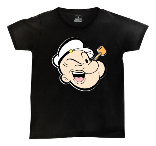 Popeye Pipa - Remera 100% Algodón