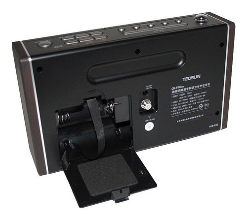 Rádio Tecsun Cr-1100 Am Fm Stéreo Com Dsp Frete Grátis Preto