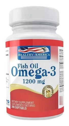 Omega-3 1200mg 200 Softgels - Unidad a $525