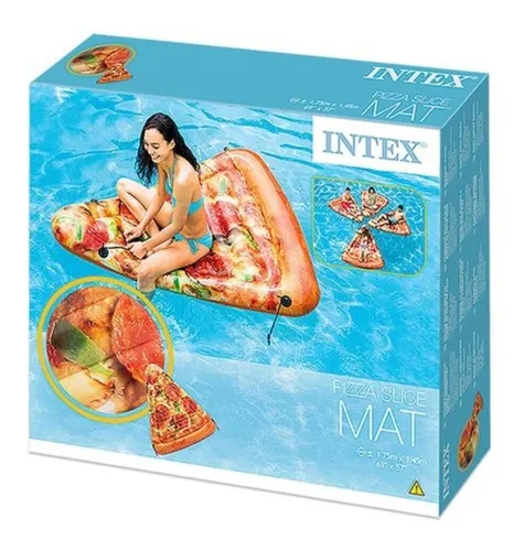 Colchoneta Inflable En Forma Porción De Pizza Intex 58752eu