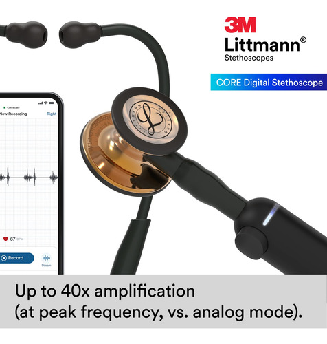 3m Littmann Core - Estetoscopio Digital, 8870, Pieza Torácic