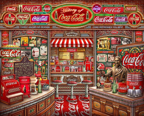 Springboks Puzzle De 1000 Piezas Historia De Coca Cola - Fab