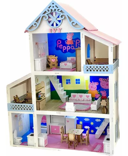 Playset com Mini Figuras Casa da Peppa - Quarto - Peppa Pig