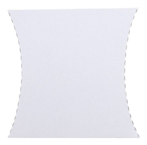 50 Cajitas Almohada 13x13.5x3 Armables Cartón Caple Regalos Blanco