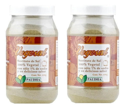 Sustituto De Sal 100% Vegetal Vegesal 2 Pack