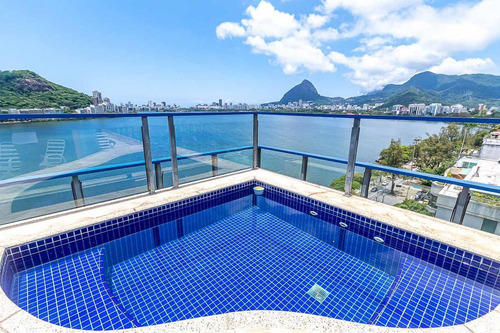 Imagem 2 de 15 de Cobertura Para Venda Em Rio De Janeiro, Lagoa, 4 Dormitórios, 4 Suítes, 5 Banheiros, 4 Vagas - Lg99000_2-1334699
