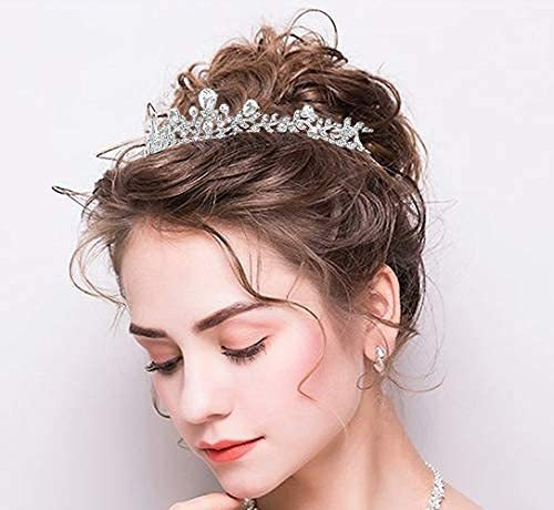 Tiara De Aleación Lovelyshop Royal Crystal Princess Para Bod