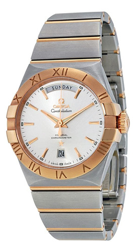 Omega Constellation Chronometer Silver Dial Rose-gold And St