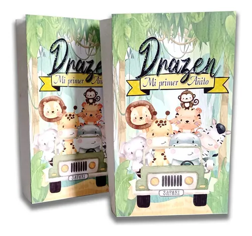 comprar Bolsitas Golosineras Animalitos De Selva X 50 Personalizadas