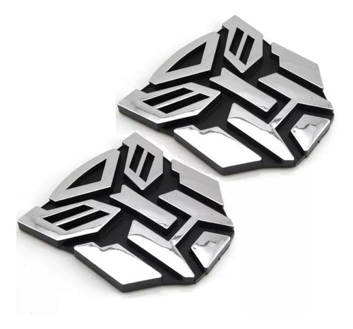 2x Emblema Adesivo 3d Transformers Autobot Tuning Carro 7x7