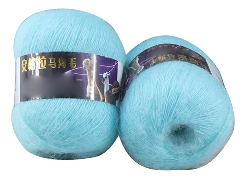 2 Rollos De Hilo Mohair De 42 G/madeja Tejer, Hilo De P...