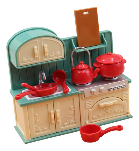 Juego De Cocina Para Casa De Muñecas, Juego De Simulación,