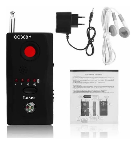 Detector Localizador Cc308 De Cameras Escutas Espião Grampos