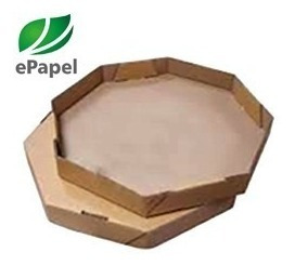 400 Fls Papel Manteiga 40cm Octogonal Forrar Caixa De Pizza