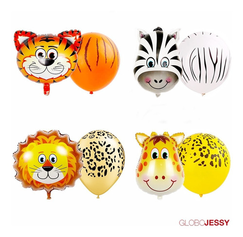 Globo De Latex De Animal Prnts Nª9 Dcna