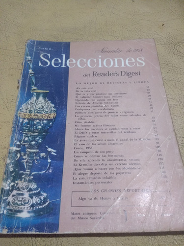 Revista Selecciones Noviembre 1958