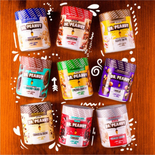 Dr. Peanut Pasta Com Melhor Sabor Do 600g Com Whey Sabor Chocotine