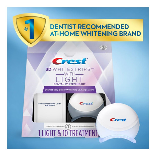 Crest Whitestrips 3d Tiras Para Blanquear Dientes Con Luz