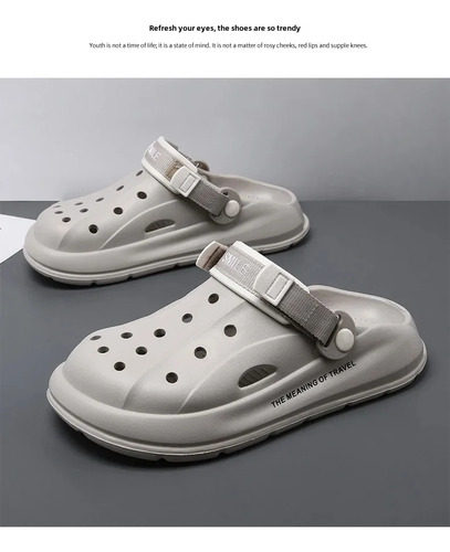 Zapatos Tipo Zueco De Playa De Verano Para Hombre, Sandalias