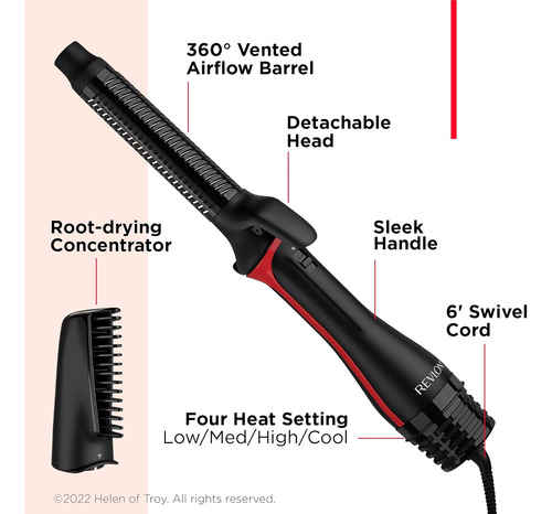 Rizadora Secadora Cabello Revlon Rvdr5319 Barril 360°