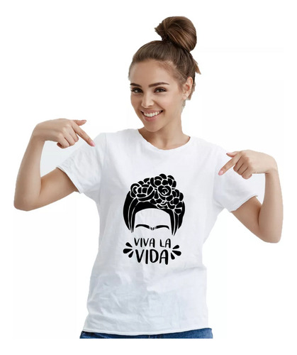 Remera Frida Kalo - Manga Corta - Mod_02 Unisex