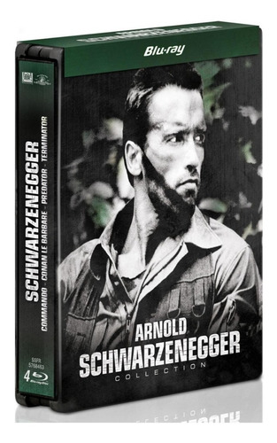 Blu-ray Coleção Arnold Schwarzenegger 4 Filmes Lata 