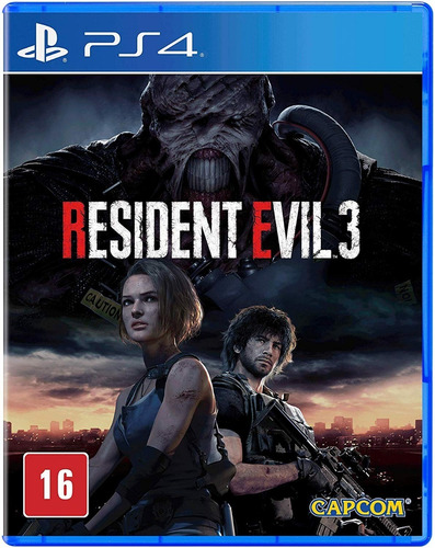 Resident Evil 3 - Mídia Física - Ps4 - Nv