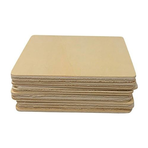 Conjunto De 12 Posavasos Blanco De Madera De Abedul De ...