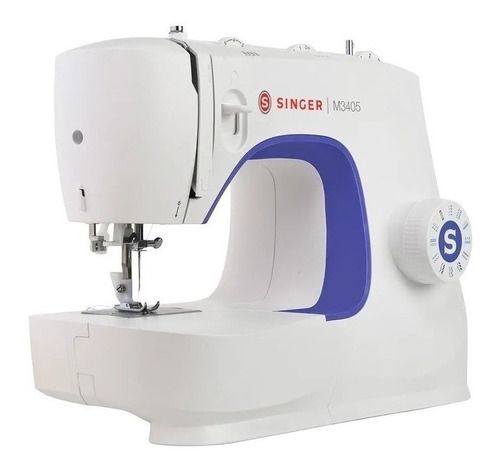 Imagem 2 de 6 de Máquina de costura reta Singer M3405 portátil branca 127V